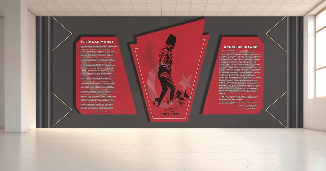 Atatürk köşesi Okul posteri