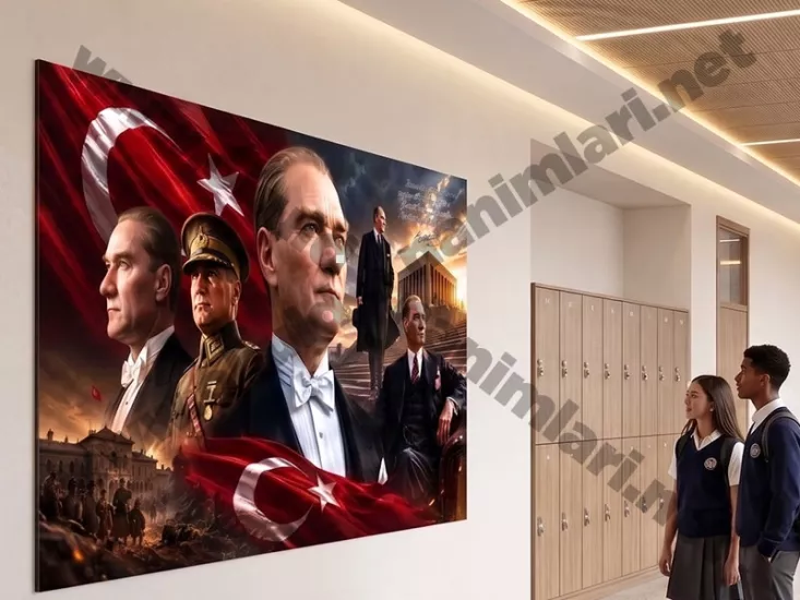 Atatürk Okul Koridoru Duvar Giydirme