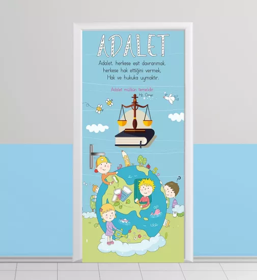 İlkokul Değerler kapı giydirme