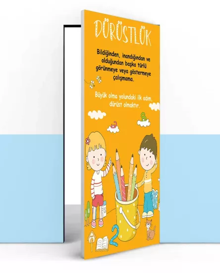 İlkokul Değerler kapı giydirme