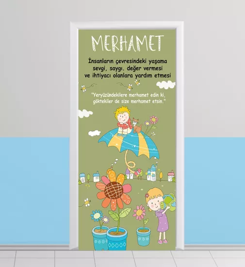 İlkokul Değerler kapı giydirme