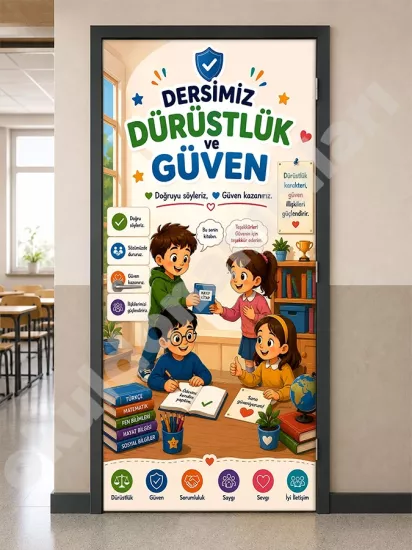 Değerler Eğitimi Temalı Sınıf Posteri