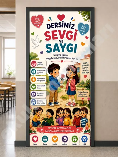 Okul Değerler Eğitimi Posteri