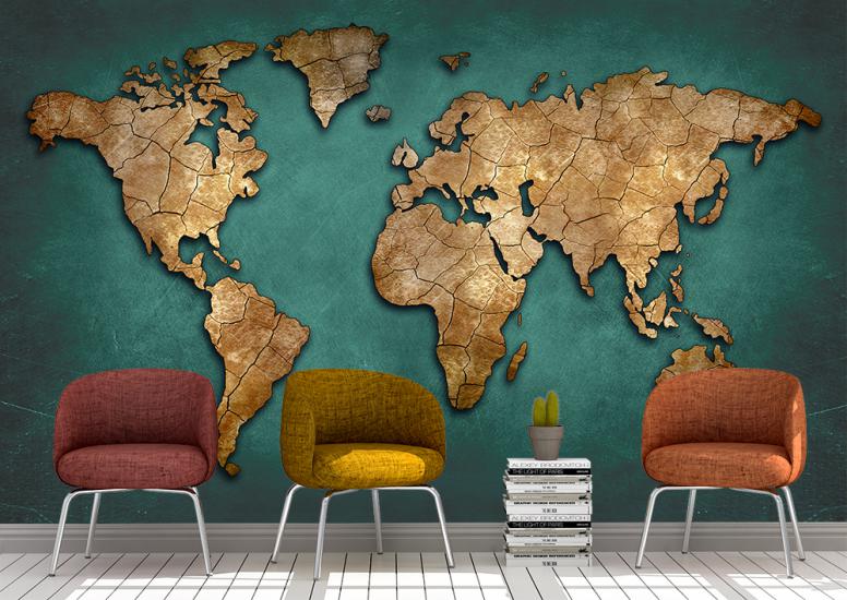 3d dünya haritası duvar kağıdı