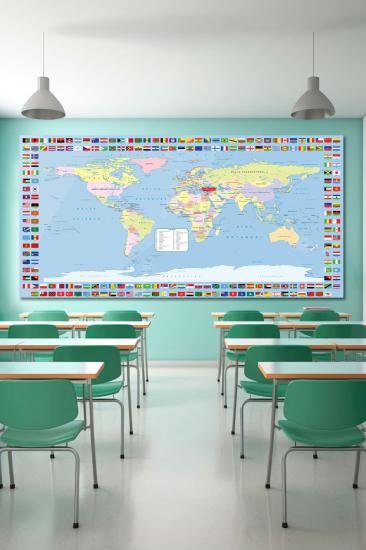 Dünya haritası posteri