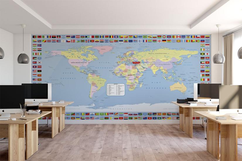 Dünya haritası posteri