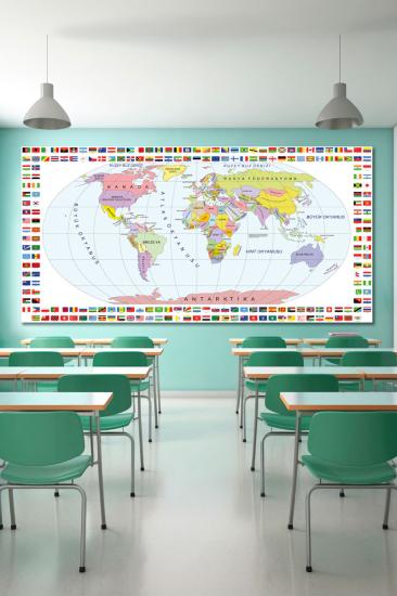 Dünya haritası posteri