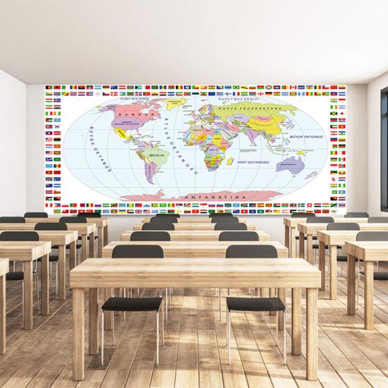 Dünya haritası posteri