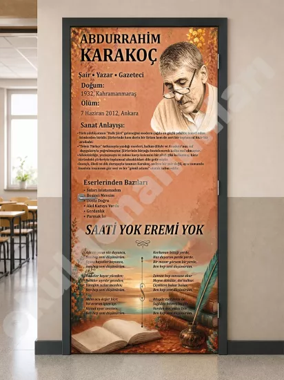 Şairler Sınıf Kapısı Tasarımı