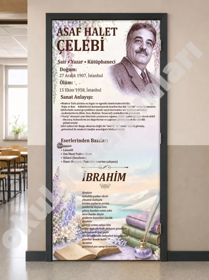 Şairler Sınıf Kapısı Tasarımı