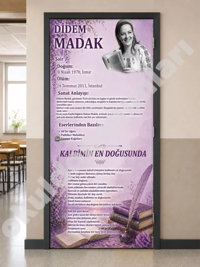 Şairler Sınıf Kapısı Tasarımı