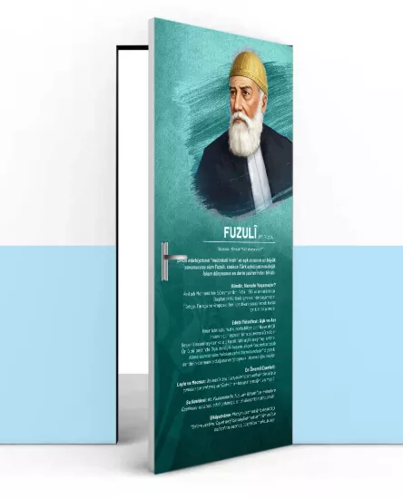 Divan Edebiyatı Temalı Okul Sınıf Kapısı