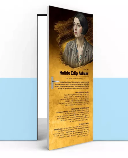 Edebiyat Temalı Okul Sınıf Kapısı