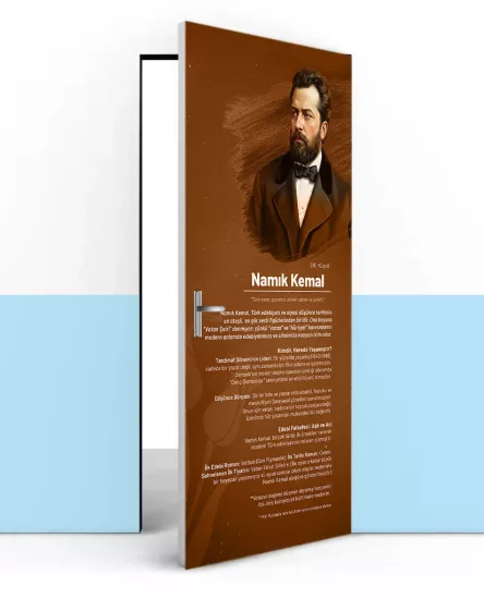 Edebiyat Temalı Okul Sınıf Kapısı Tasarımı