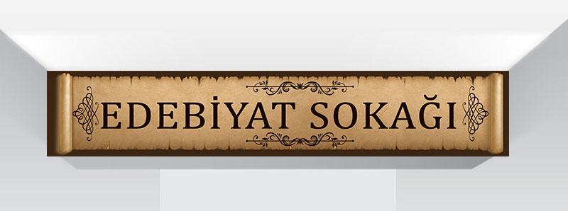 Edebiyat Sokağı kiriş yazısı