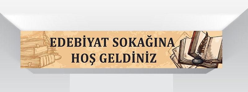 Edebiyat Sokağı kiriş yazısı