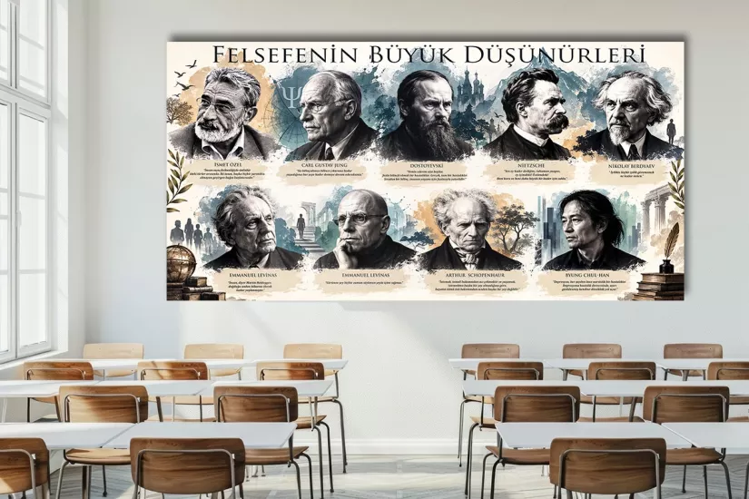 Felsefenin Büyük Düşünürleri Posteri