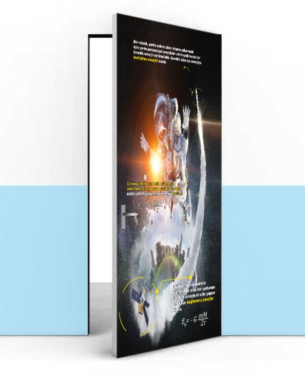 Fizik sınıfı kapı giydirme