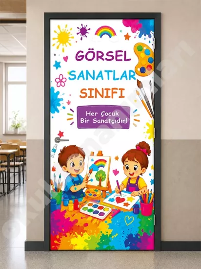 Resim ve Sanat Sınıfı Kapı Posteri