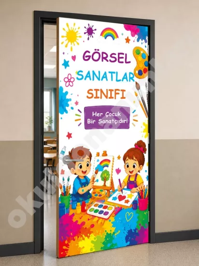 Resim ve Sanat Sınıfı Kapı Posteri