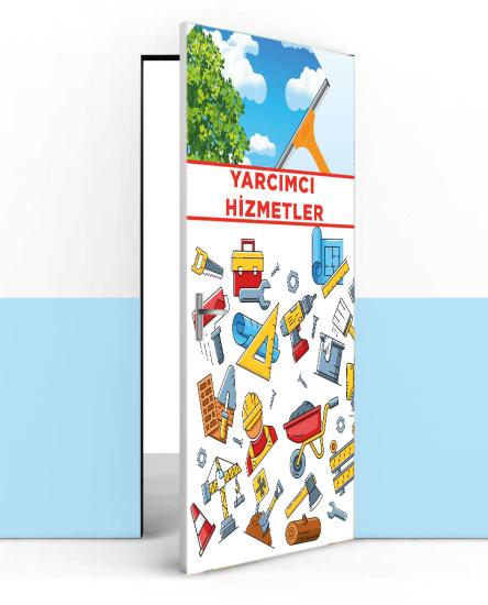 Yardımcı hizmetli kapı giydirme