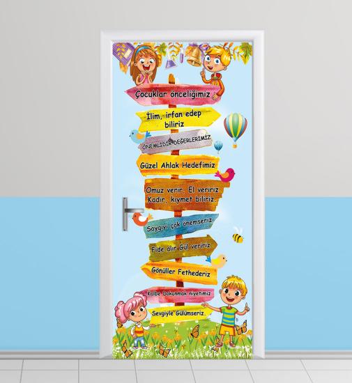 İlkokul kapı giydirme