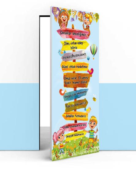 İlkokul kapı giydirme