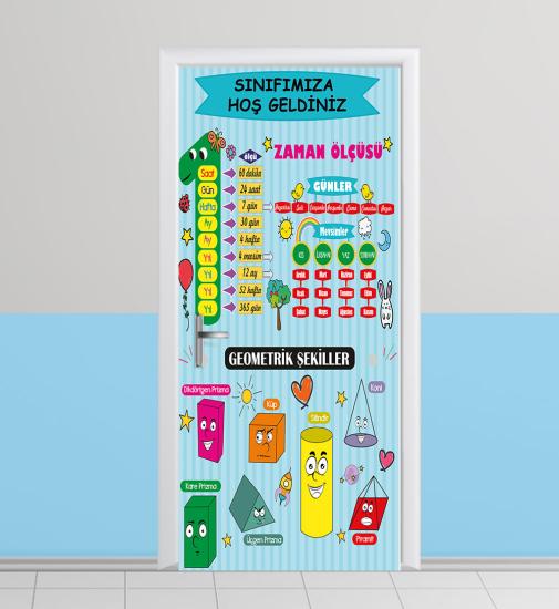 İlkokul sınıf kapı giydirme