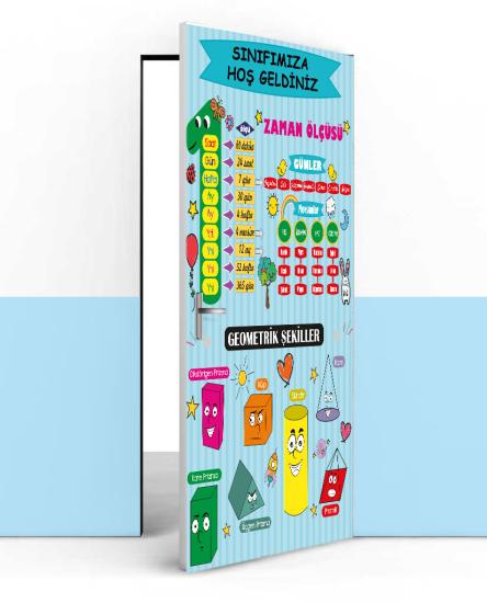 İlkokul sınıf kapı giydirme