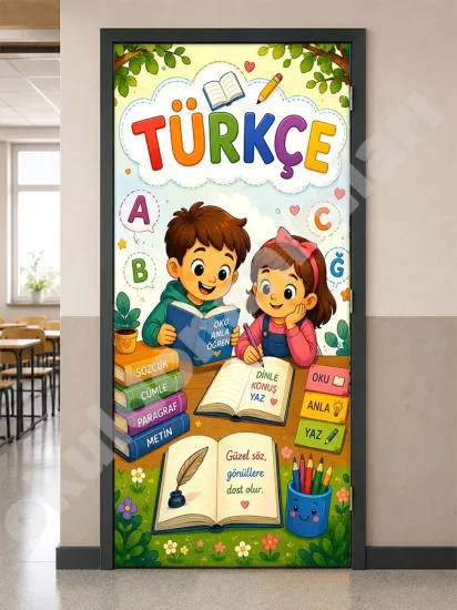 İlkokul Türkçe Ders Posteri