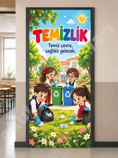 Okul Temizlik Kapı Giydirme