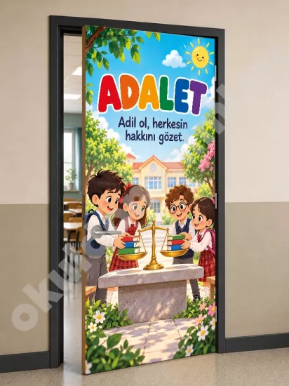 Adalet Okul Kapı Giydirme