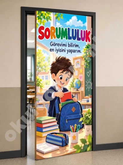 Sorumluluk Okul Kapı Giydirme