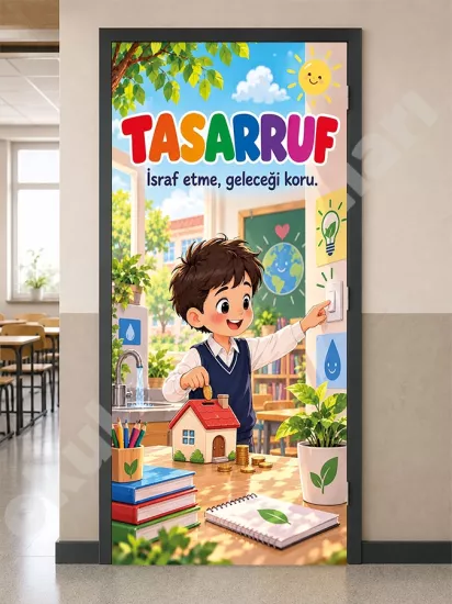 Tasarruf Okul Kapı Giydirme