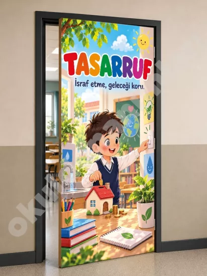 Tasarruf Okul Kapı Giydirme