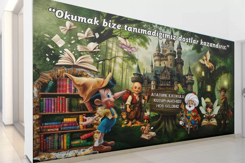 kütüphane duvar kağıdı