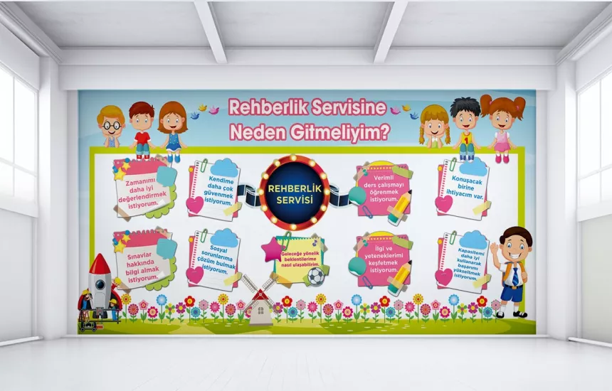 İlkokul rehberlik afişi