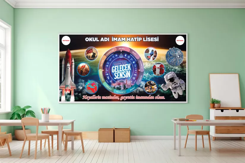 İmam hatip robotik kodlama afişi