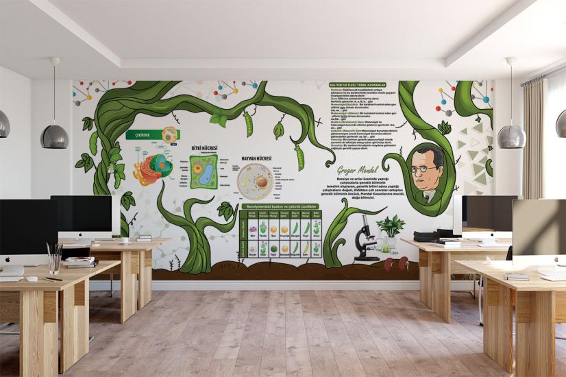 Kalıtım mendel afişi