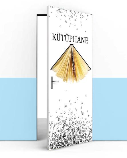 Kütüphane kapı kaplama