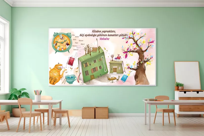 Eğitim ve Okuma Temalı Tasarımlar