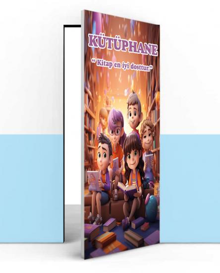 Kütüphane kapı giydirme