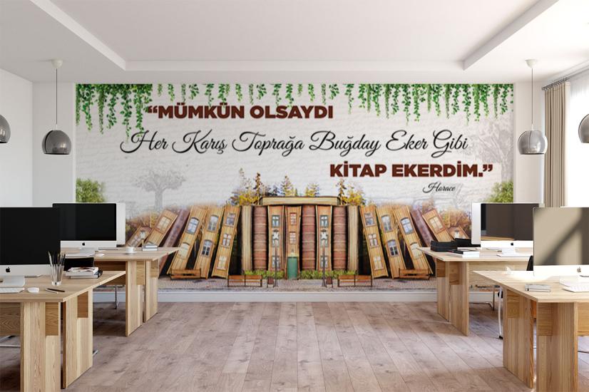 Kütüphane duvar kağıdı