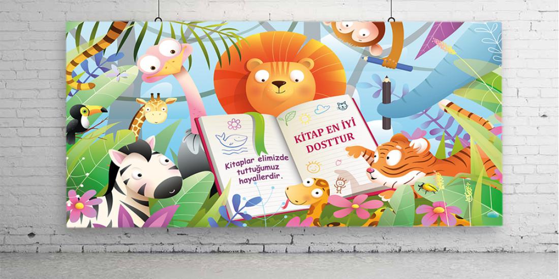 Kütüphane afişleri