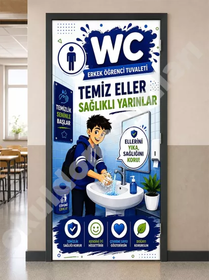 Okul Tuvalet Posteri