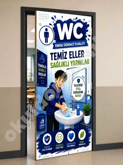 Okul Tuvalet Posteri