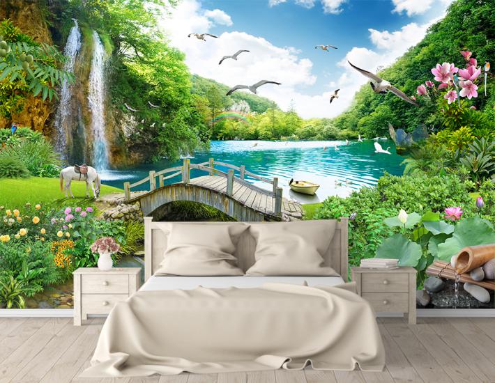  Özel baskılı duvar kağıdı