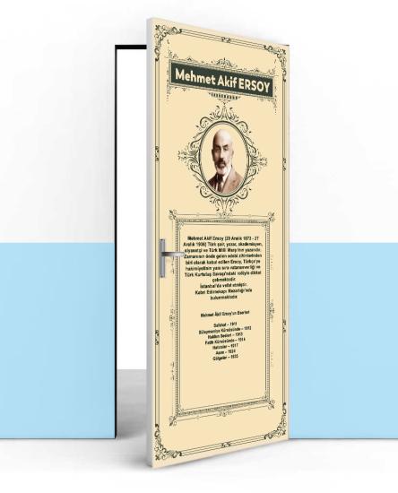 Mehmet Akif Ersoy kapı giydirme