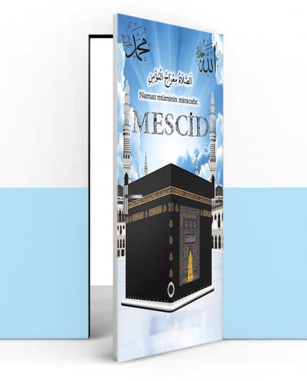 Kabe resimli kapı giydirme