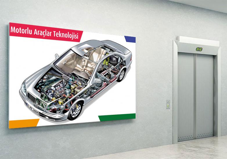 Motorlu araçlar posteri meslek lisesi afişleri ucuz fiyat hızlı kargo